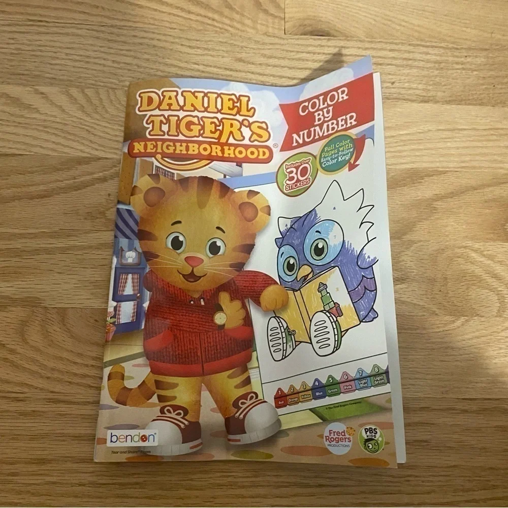 Daniel Tiger’s Neighborhood Color By Number Book NEW